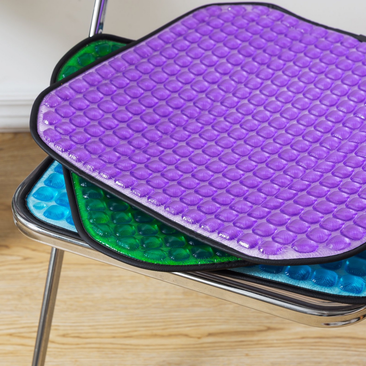 91家纺网 家纺一手货源 找家纺 境月枕芯坊 2025新款凝胶坐垫 紫色