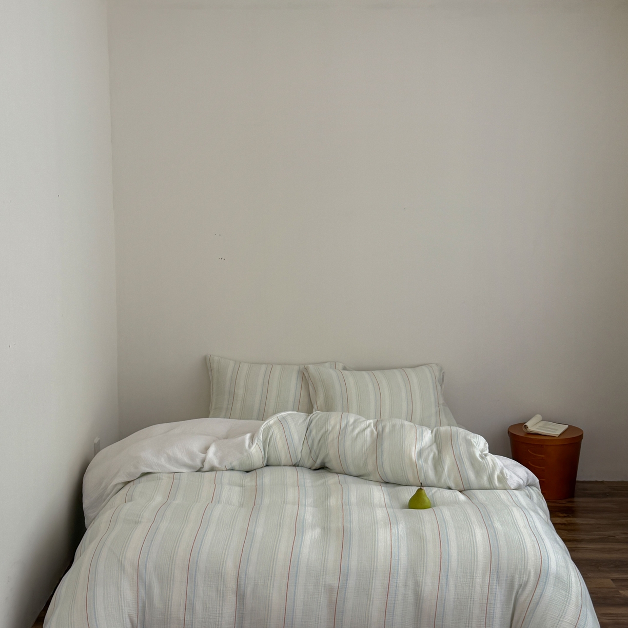 91家纺网 家纺一手货源 找家纺 山舍家居 2025春夏新款全棉纯棉色织纱布四件套-香草系列-暗色系 香草冰淇淋