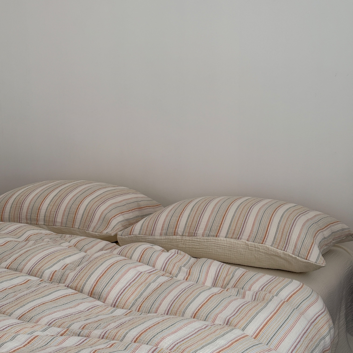 91家纺网 家纺一手货源 找家纺 山舍家居 2025春夏新款全棉纯棉色织纱布四件套-香草系列-暗色系 香草可可