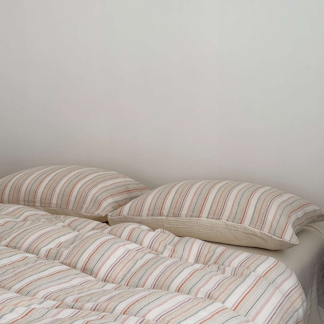 91家纺网 家纺一手货源 找家纺 山舍家居 2025春夏新款全棉纯棉色织纱布四件套-香草系列-亮色系 香草可可