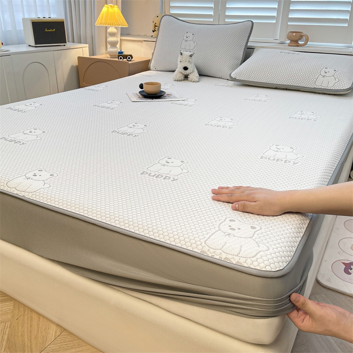 91家纺网 家纺一手货源 找家纺 （总）喜居 2025新款A类凉感豆豆席床笠款