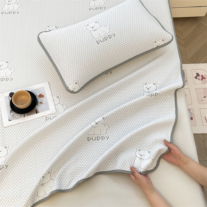 91家纺网 家纺一手货源 找家纺 （总）喜居 2025新款A类凉感豆豆席床笠款