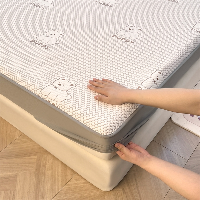 91家纺网 家纺一手货源 找家纺 （总）喜居 2025新款A类凉感豆豆席床笠款