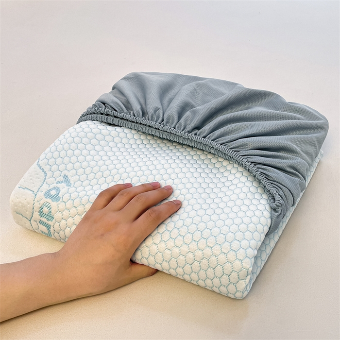 91家纺网 家纺一手货源 找家纺 喜居 2025新款A类凉感豆豆席床笠款 冰小汪-蓝