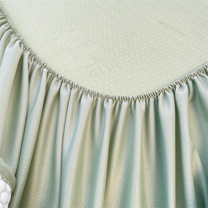 91家纺网 家纺一手货源 找家纺 喜居 2025新款A类凉感豆豆席床笠款 冰小汪-绿