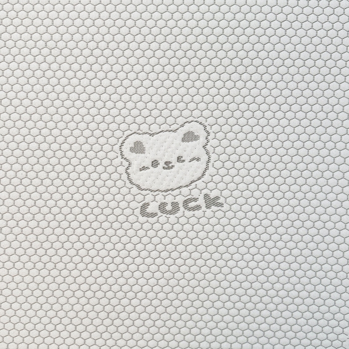 91家纺网 家纺一手货源 找家纺 喜居 2025新款A类凉感豆豆席床笠款 luck小冰熊-灰