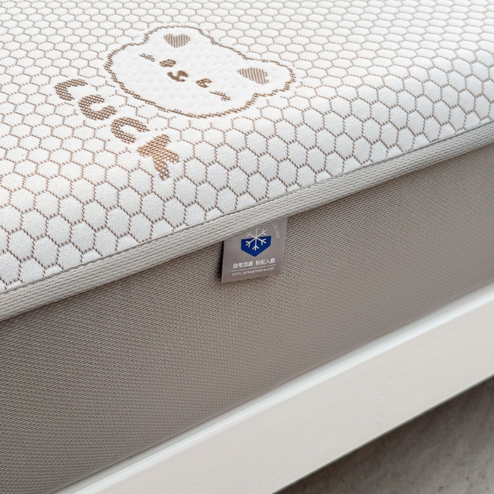 91家纺网 家纺一手货源 找家纺 喜居 2025新款A类凉感豆豆席床笠款 luck小冰熊-咖