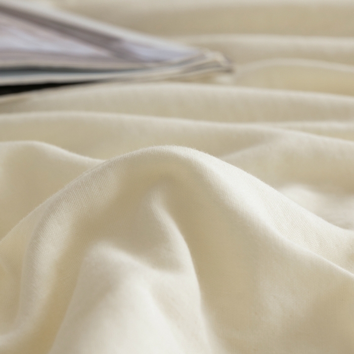 91家纺网 家纺一手货源 找家纺 蚕阿婆 2025新款纯棉双层纱蚕丝被蚕丝空调夏凉被 米色