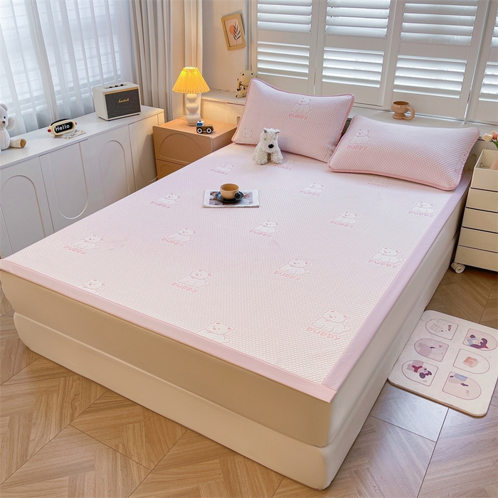 91家纺网 家纺一手货源 找家纺 （总）喜居 2025新款A类凉感豆豆平席款-冰小汪系列