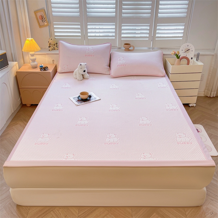 91家纺网 家纺一手货源 找家纺 （总）喜居 2025新款A类凉感豆豆平席款-冰小汪系列