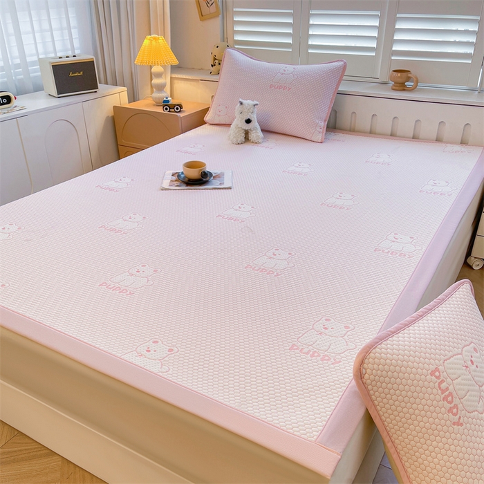 91家纺网 家纺一手货源 找家纺 （总）喜居 2025新款A类凉感豆豆平席款-冰小汪系列