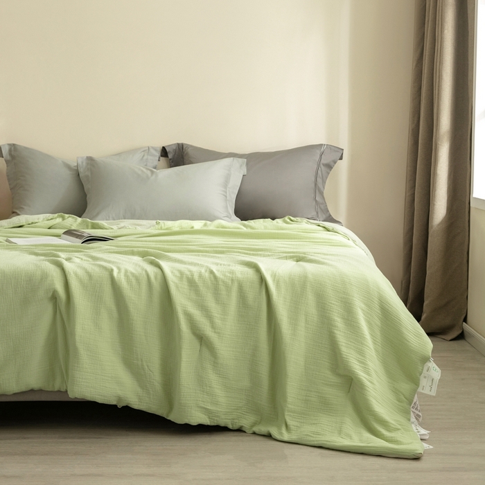 91家纺网 家纺一手货源 找家纺 （总）蚕阿婆 2025新款皱皱纱布蚕丝被100%蚕丝被子 