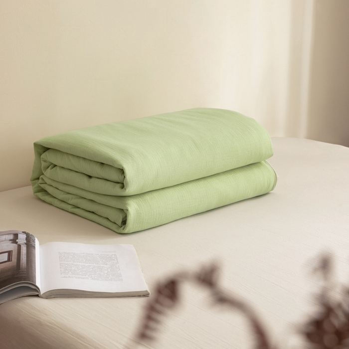 91家纺网 家纺一手货源 找家纺 （总）蚕阿婆 2025新款皱皱纱布蚕丝被100%蚕丝被子 