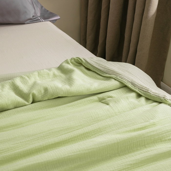 91家纺网 家纺一手货源 找家纺 （总）蚕阿婆 2025新款皱皱纱布蚕丝被100%蚕丝被子 