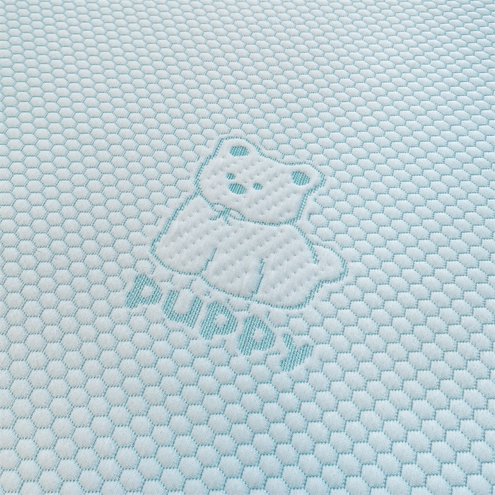 91家纺网 家纺一手货源 找家纺 喜居 2025新款A类凉感豆豆平席款-冰小汪系列 冰小汪-蓝 平席款