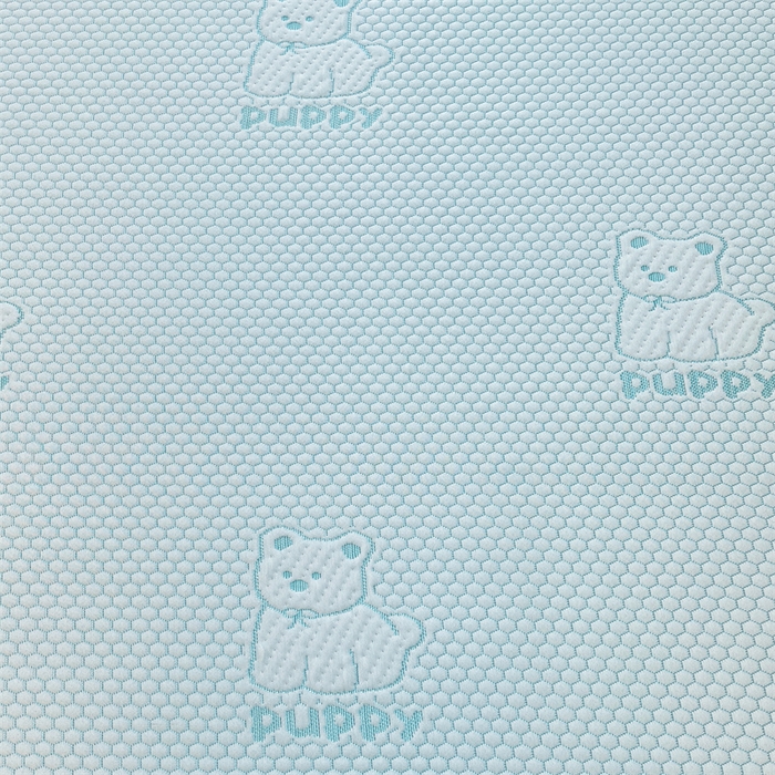 91家纺网 家纺一手货源 找家纺 喜居 2025新款A类凉感豆豆平席款-冰小汪系列 冰小汪-蓝 平席款