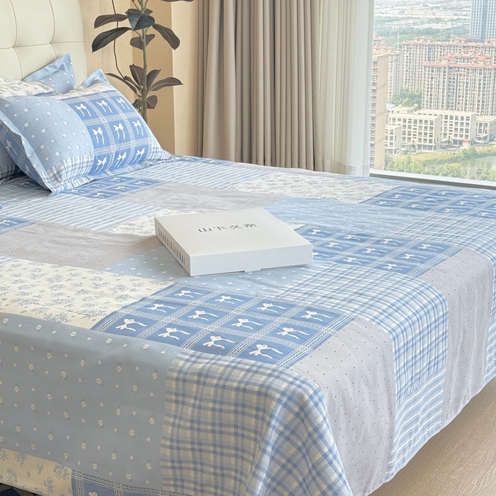 91家纺网 家纺一手货源 找家纺 （总）2025新款老粗布系列单品套件