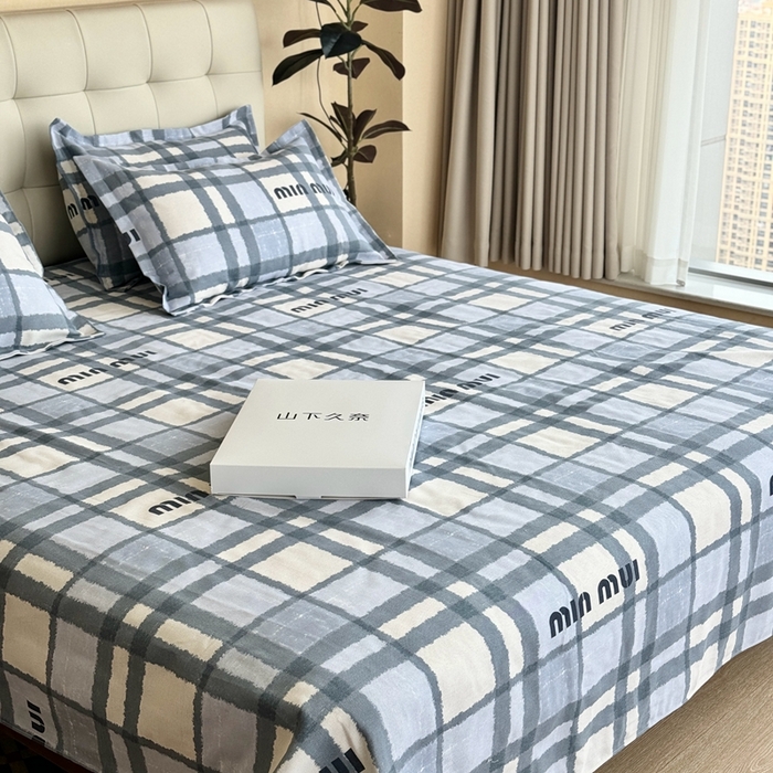 91家纺网 家纺一手货源 找家纺 2025新款老粗布系列单品套件 灰格Miu