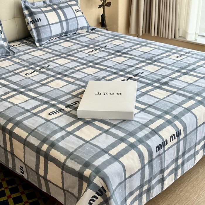 91家纺网 家纺一手货源 找家纺 2025新款老粗布系列单品套件 灰格Miu