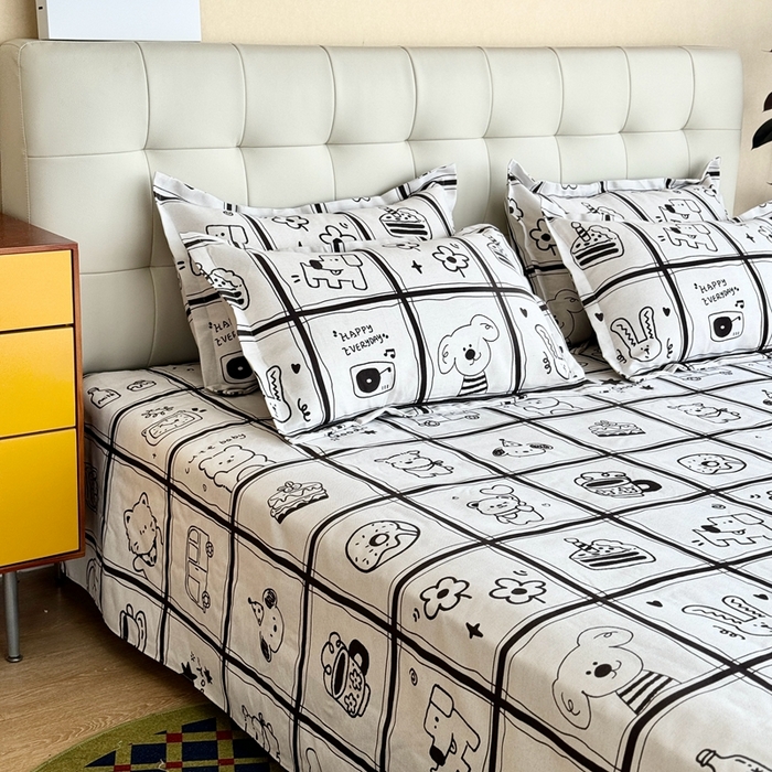 91家纺网 家纺一手货源 找家纺 2025新款老粗布系列单品套件 童话