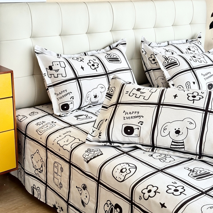 91家纺网 家纺一手货源 找家纺 2025新款老粗布系列单品套件 童话