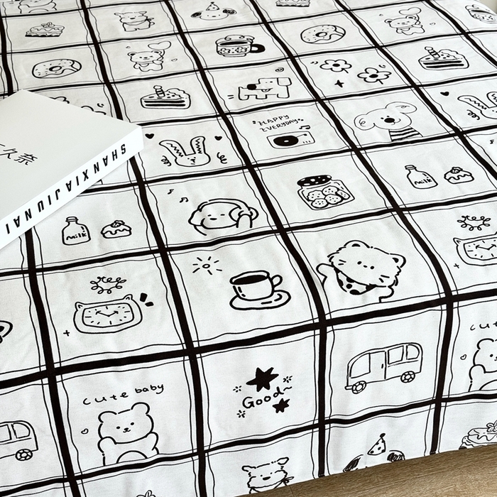 91家纺网 家纺一手货源 找家纺 2025新款老粗布系列单品套件 童话