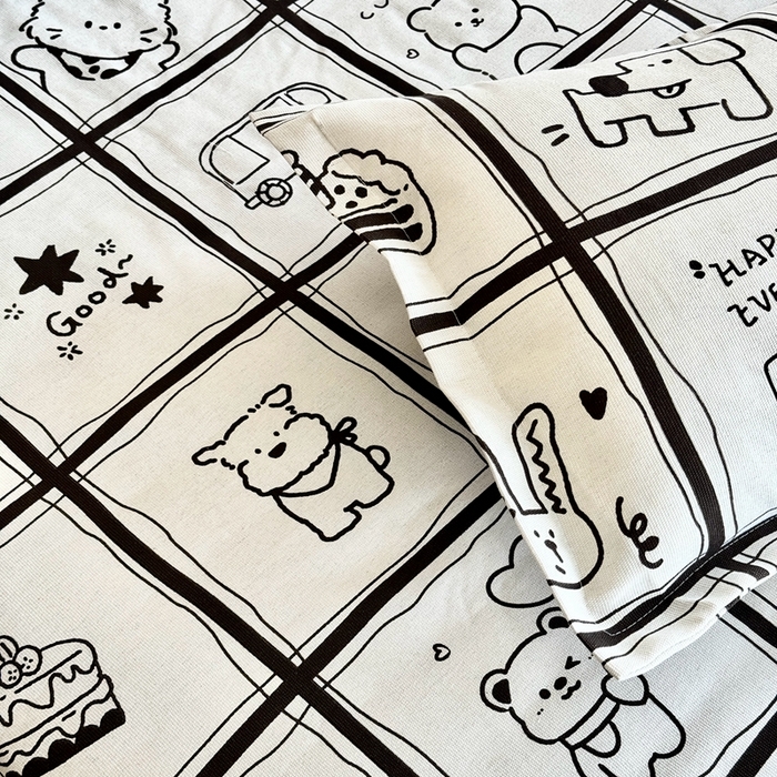 91家纺网 家纺一手货源 找家纺 2025新款老粗布系列单品套件 童话