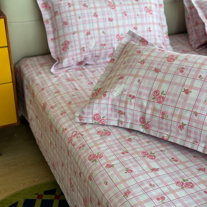 91家纺网 家纺一手货源 找家纺 2025新款老粗布系列单品套件 南湘