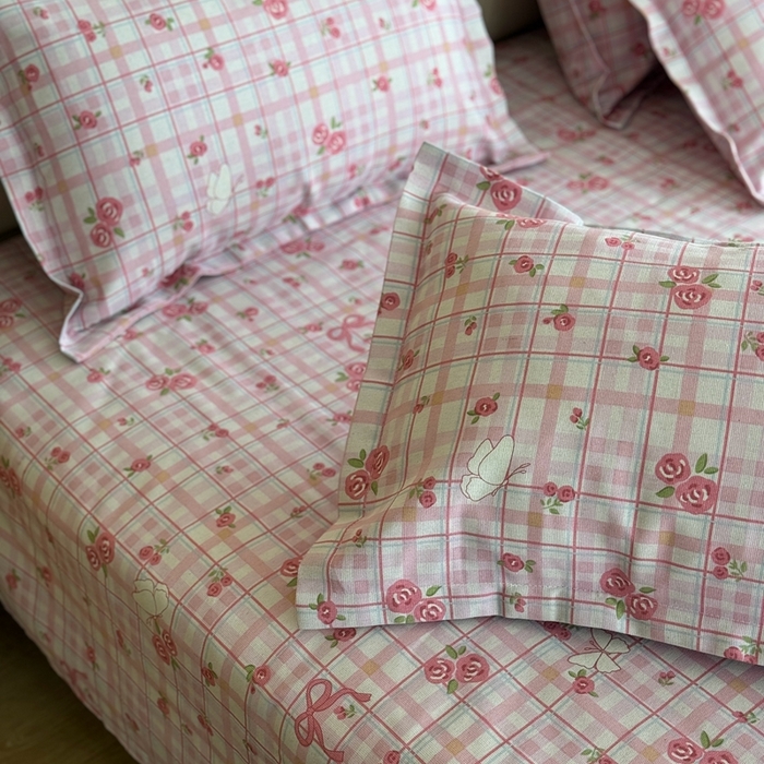 91家纺网 家纺一手货源 找家纺 2025新款老粗布系列单品套件 南湘