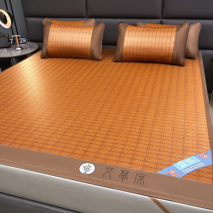 91家纺网 家纺一手货源 找家纺 苏迪网销供货 藤席-凉席 -2025新款凉席冰藤席冰丝席凉感空调席艾草藤席-单面藤席 单面藤席-罗马格