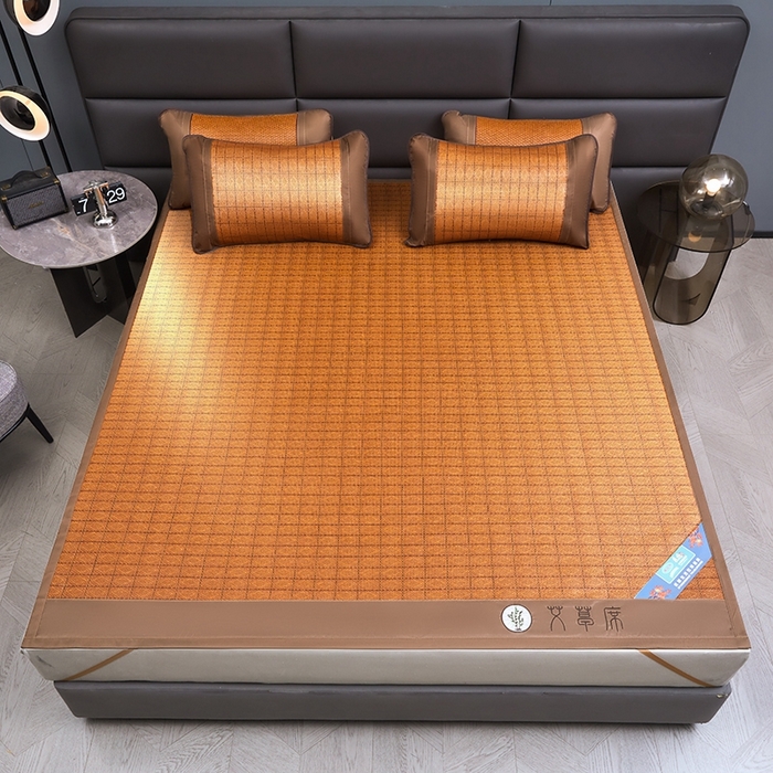 91家纺网 家纺一手货源 找家纺 苏迪网销供货 藤席-凉席 -2025新款凉席冰藤席冰丝席凉感空调席艾草藤席-单面藤席 单面藤席-罗马格