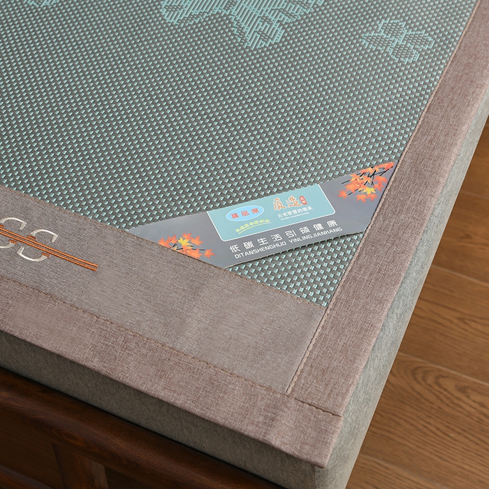 91家纺网 家纺一手货源 找家纺 苏迪网销供货 藤席-凉席 -2025新款凉席冰藤席冰丝席凉感空调席艾草藤席-冰藤席 高端冰藤席 蝶恋 浅绿