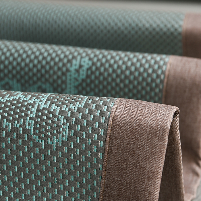 91家纺网 家纺一手货源 找家纺 苏迪网销供货 藤席-凉席 -2025新款凉席冰藤席冰丝席凉感空调席艾草藤席-冰藤席 高端冰藤席 蝶恋 浅绿