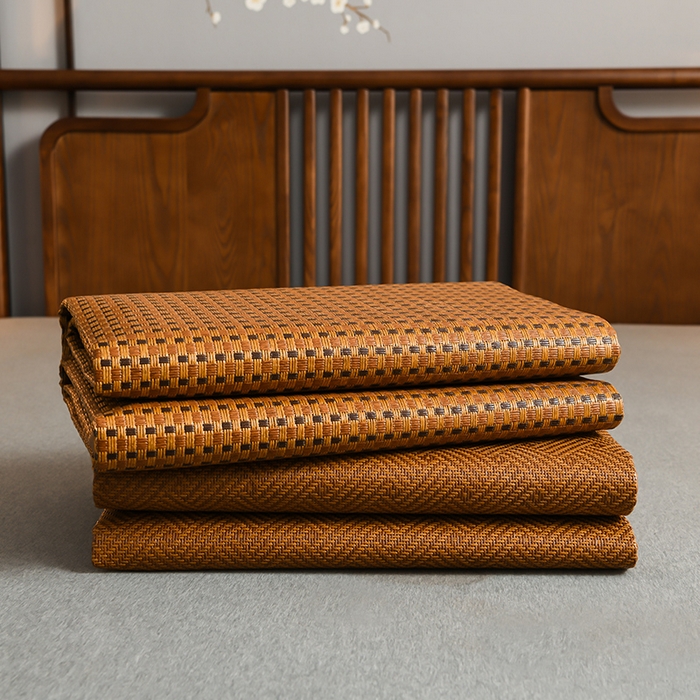 91家纺网 家纺一手货源 找家纺 苏迪网销供货 藤席-凉席 -2025新款凉席冰藤席冰丝席凉感空调席艾草藤席-冰藤席 高端冰藤席 蝶恋 浅绿