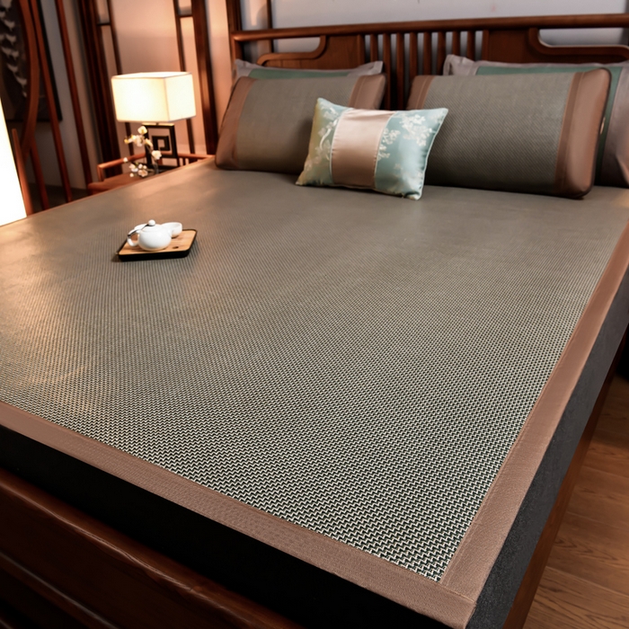 91家纺网 家纺一手货源 找家纺 （总）苏迪网销供货 藤席-凉席 -2025新款凉席冰藤席冰丝席凉感空调席艾草藤席-天然藤席