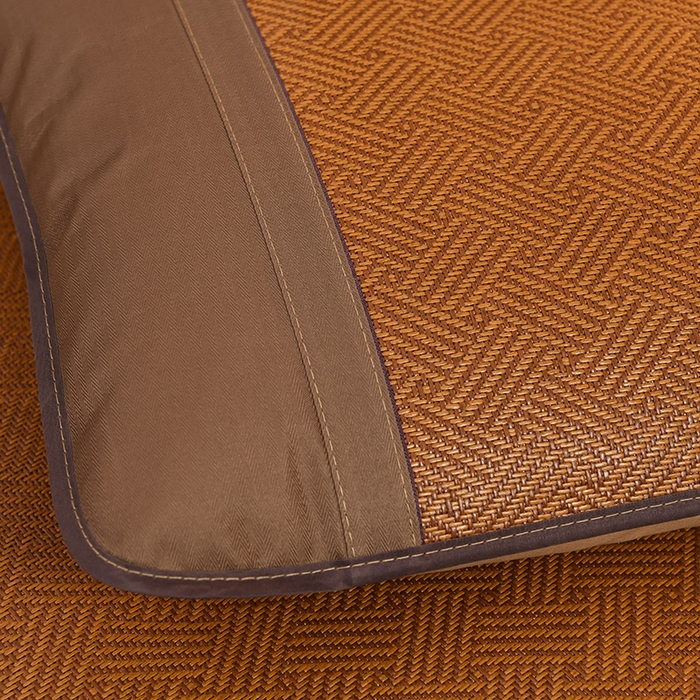 91家纺网 家纺一手货源 找家纺 苏迪网销供货 藤席-凉席 -2025新款凉席冰藤席冰丝席凉感空调席艾草藤席-天然藤席 天然藤席-饼干花-红棕