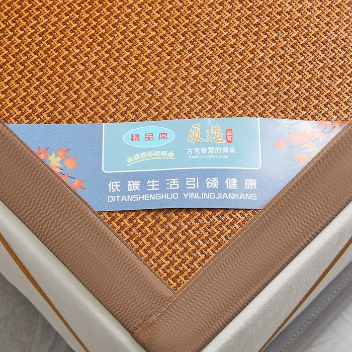 91家纺网 家纺一手货源 找家纺 苏迪网销供货 藤席-凉席 -2025新款凉席冰藤席冰丝席凉感空调席艾草藤席-天然藤席 天然藤席-步步高-棕