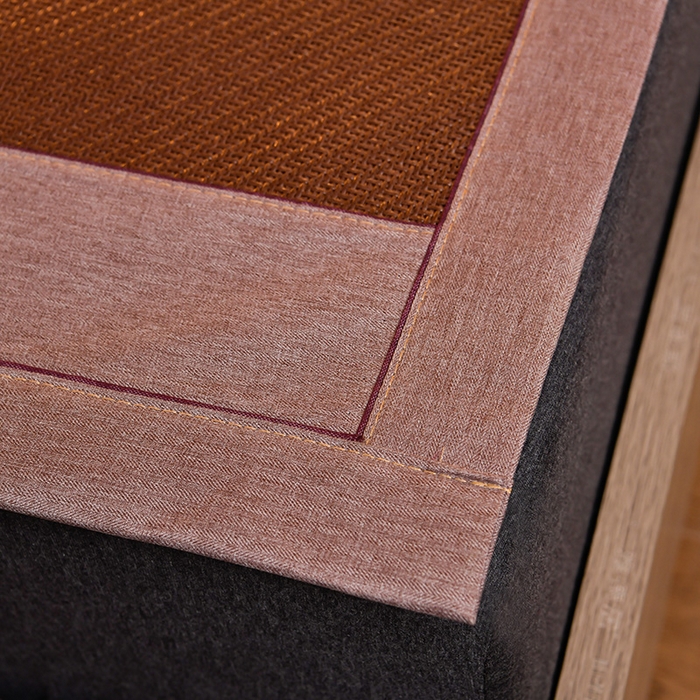 91家纺网 家纺一手货源 找家纺 苏迪网销供货 藤席-凉席 -2025新款凉席冰藤席冰丝席凉感空调席艾草藤席-古藤 艾草古藤--黑咖