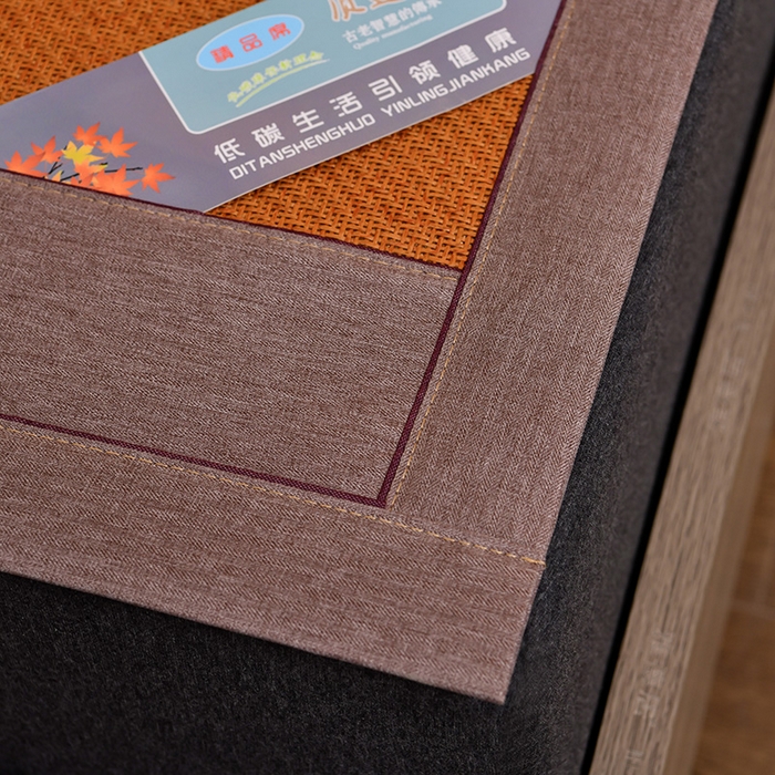 91家纺网 家纺一手货源 找家纺 苏迪网销供货 藤席-凉席 -2025新款凉席冰藤席冰丝席凉感空调席艾草藤席-古藤 艾草古藤--红棕