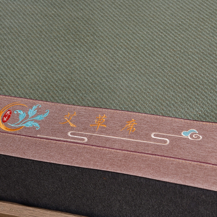 91家纺网 家纺一手货源 找家纺 苏迪网销供货 藤席-凉席 -2025新款凉席冰藤席冰丝席凉感空调席艾草藤席-古藤 艾草古藤--墨绿