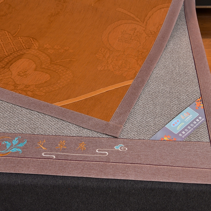 91家纺网 家纺一手货源 找家纺 苏迪网销供货 藤席-凉席 -2025新款凉席冰藤席冰丝席凉感空调席艾草藤席-古藤 艾草古藤--银灰