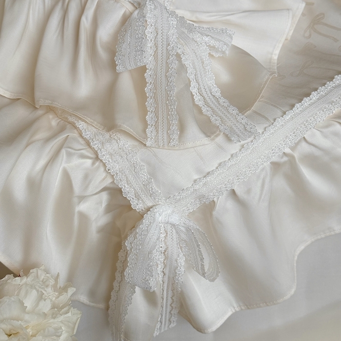 91家纺网 家纺一手货源 找家纺 MIU缪家居 2025新款60兰精天丝夏被四件套 薇薇安 单夏被控价288/四件套控价388 米色