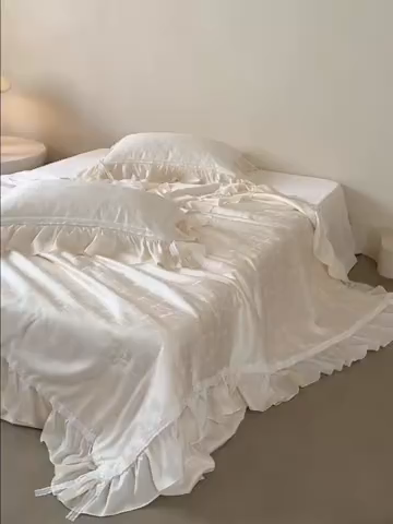 91家纺网 家纺一手货源 找家纺 （总）MIU缪家居 2025新款60兰精天丝夏被四件套 薇薇安 单夏被控价288/四件套控价388