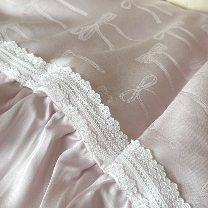 91家纺网 家纺一手货源 找家纺 MIU缪家居 2025新款60兰精天丝夏被四件套 薇薇安 单夏被控价288/四件套控价388 紫粉