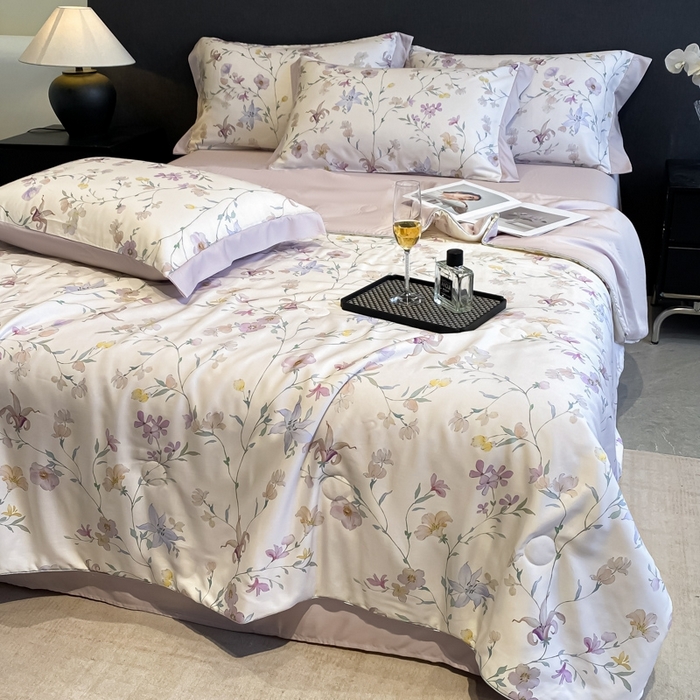 91家纺网 家纺一手货源 找家纺 （总）慕尚家纺 2025新款莱赛尔天丝夏被夏凉被空调被四件套