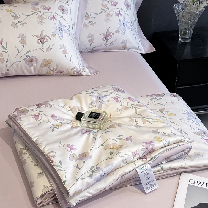 91家纺网 家纺一手货源 找家纺 （总）慕尚家纺 2025新款莱赛尔天丝夏被夏凉被空调被四件套