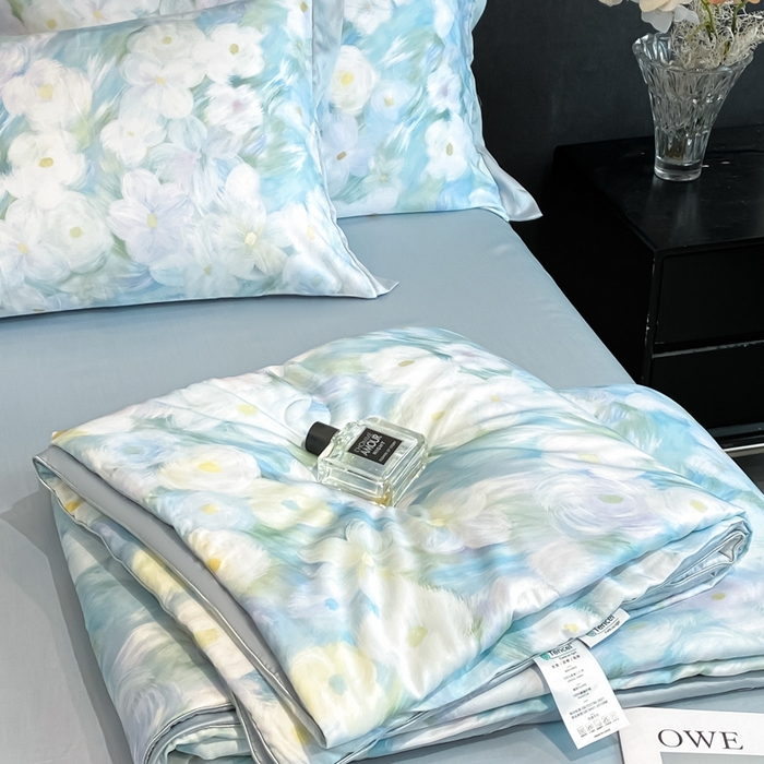 91家纺网 家纺一手货源 找家纺 （总）慕尚家纺 2025新款莱赛尔天丝夏被夏凉被空调被四件套