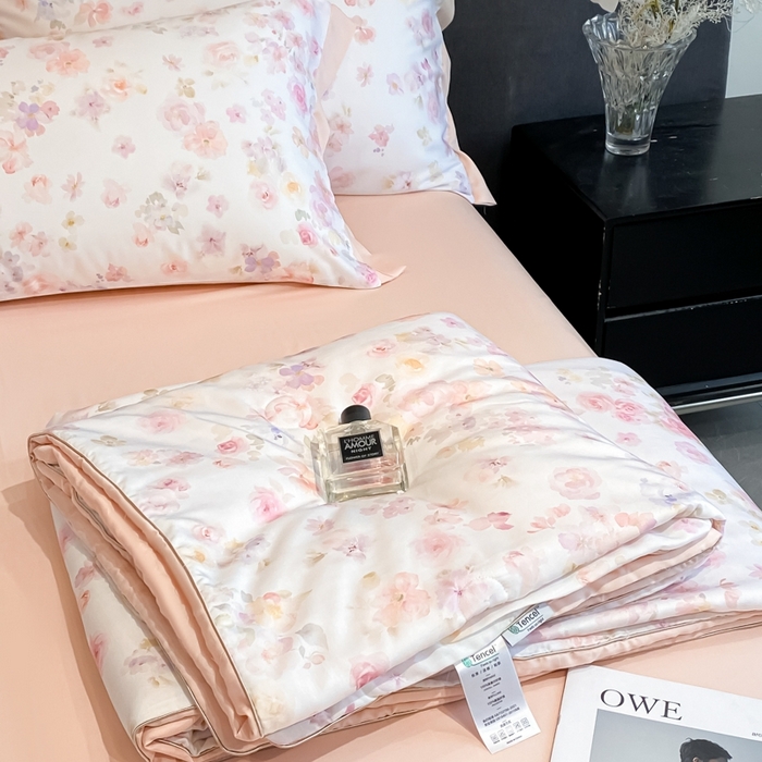 91家纺网 家纺一手货源 找家纺 （总）慕尚家纺 2025新款莱赛尔天丝夏被夏凉被空调被四件套