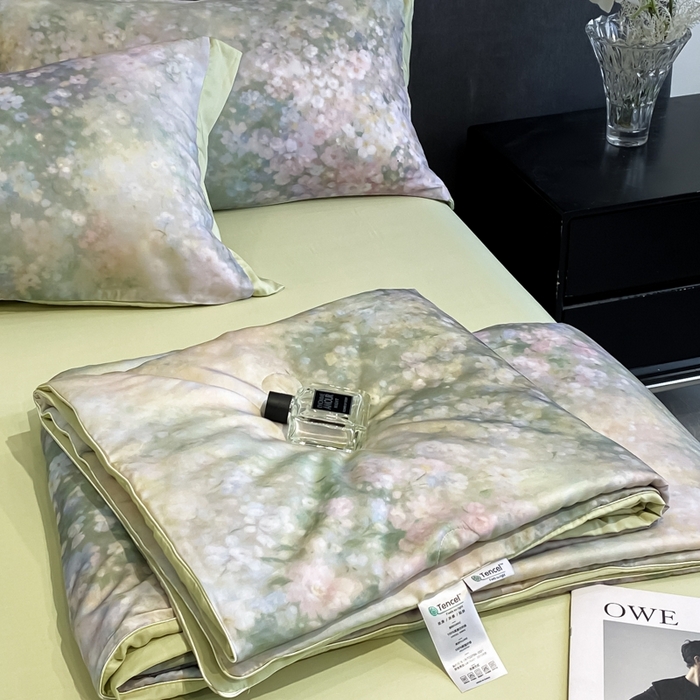 91家纺网 家纺一手货源 找家纺 （总）慕尚家纺 2025新款莱赛尔天丝夏被夏凉被空调被四件套