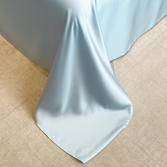 91家纺网 家纺一手货源 找家纺 慕尚家纺 2025新款莱赛尔天丝夏被夏凉被空调被四件套 佩妮丝蓝